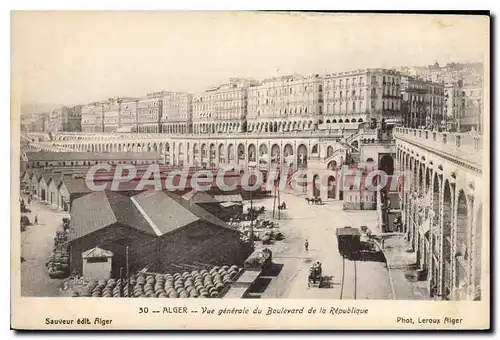 Ansichtskarte AK ALGER boulevard de la R�publique