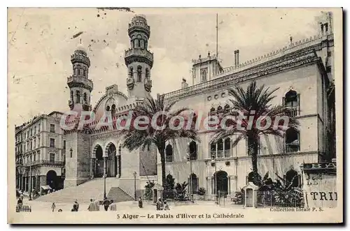 Cartes postales ALGER palais d'hiver et la cath�drale