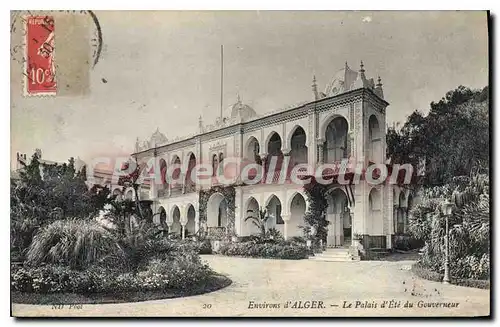 Cartes postales ALGER palais d'�t� du gouverneur