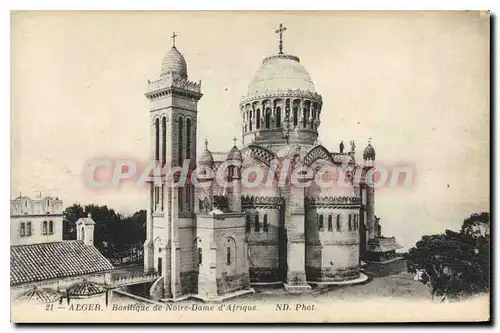 Cartes postales ALGER basilique de Notre-Dame d'Afrique