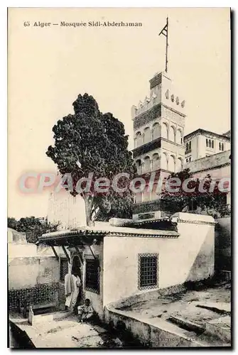 Cartes postales ALGER mosqu�e Sidi Abderhaman