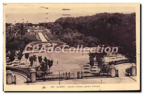 Cartes postales ALGER jardin d'essai jardin d'hiver