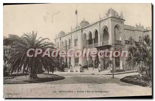 Cartes postales ALGER MUSTAPHA palais d'�t� du gouverneur