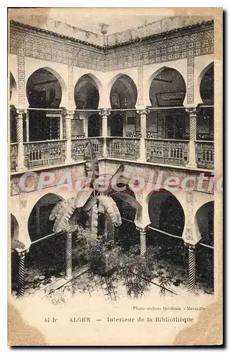 Cartes postales ALGER biblioth�que