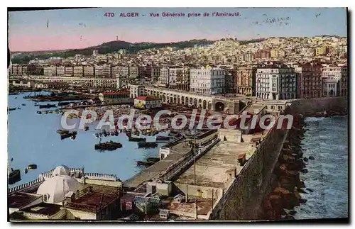 Cartes postales ALGER vue g�n�rale amiraut�