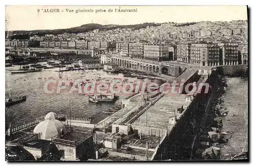 Cartes postales ALGER vue g�n�rale amiraut�