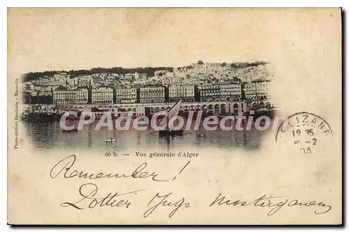 Cartes postales ALGER vue g�n�rale