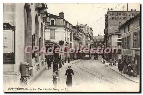 Ansichtskarte AK Epinal La Rue Leopold Bourg