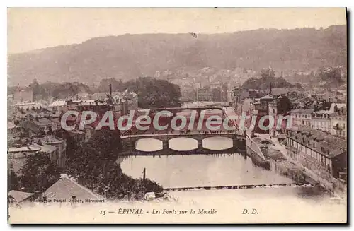 Ansichtskarte AK Epinal Les Ponts Sur La Moselle