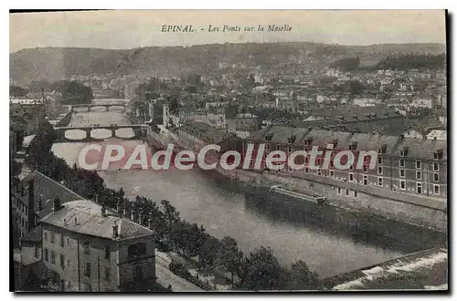 Ansichtskarte AK Epinal Les Ponts Sur La Moselle