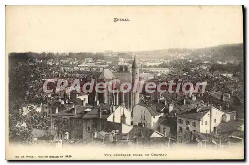 Ansichtskarte AK Epinal Vue Generale prise Du Chateau