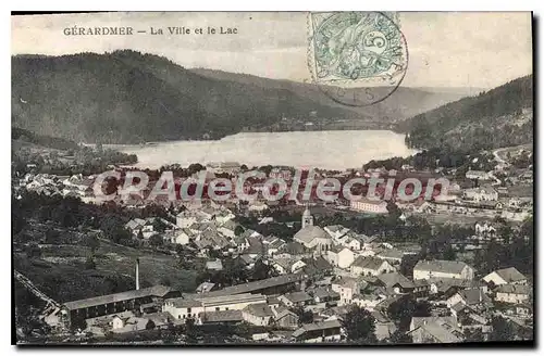 Ansichtskarte AK Gerardmer La Ville Et Le Lac