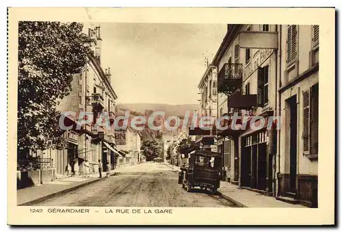 Ansichtskarte AK Gerardmer La Rue De La Gare