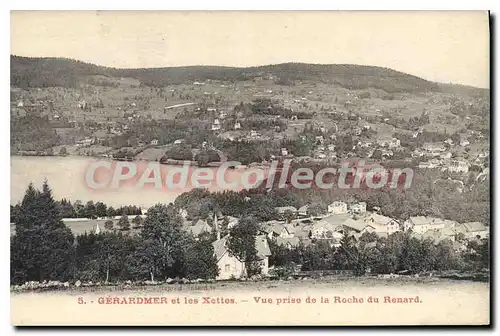 Ansichtskarte AK Gerardmer Vue Prise De La Roche Du Renard