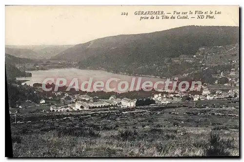 Ansichtskarte AK Gerardmer Vue Sur La Ville Et Le Lac Prise De La Tete du costel