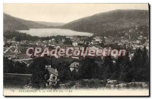 Ansichtskarte AK Gerardmer La Ville Et Le Lac