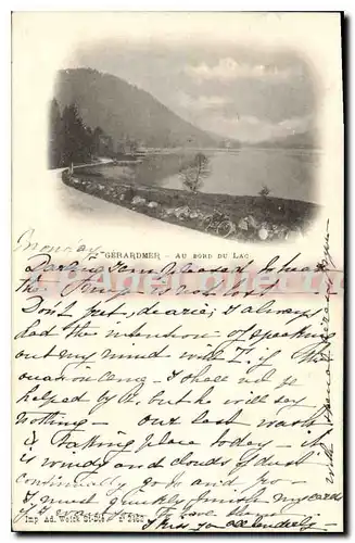 Cartes postales Gerardmer Au Bord Du Lac