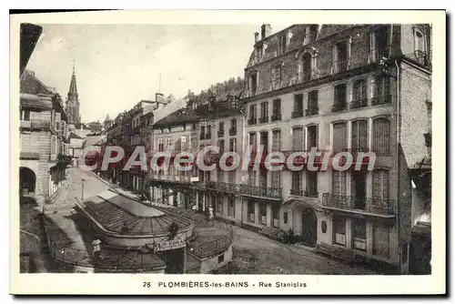 Ansichtskarte AK Plombieres Les Bains Rue Stanislas