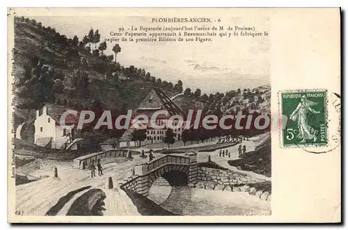 Cartes postales Plombieres-ANCIEN La Papeterie Figaro