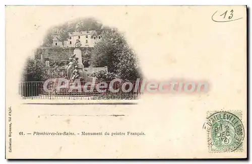 Cartes postales Plombieres Vue Generale Monument Du Peintre Fran�ais