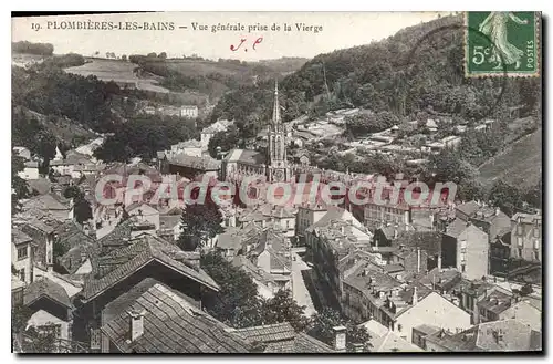 Cartes postales Plombieres Les Bains Vue Generale Prise De La Vierge