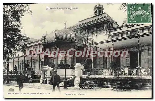 Cartes postales Plombieres Les Bains Entree Du Casino