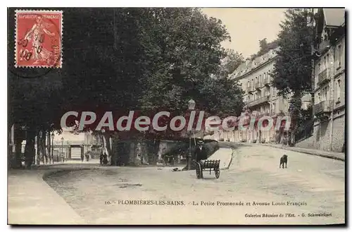 Cartes postales Plombieres Les Bains La Petite Promenade Et Avenue Louis Fran�ais