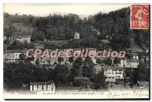 Cartes postales Plombieres Le Coteau De La Vierge Et Chapelle Saint Joseph