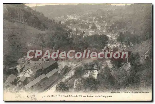 Cartes postales Plombieres Les Bains Usines Metallurgiques