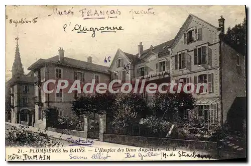 Cartes postales Plombieres Les Bains L'Hospice Des Deux Augustins