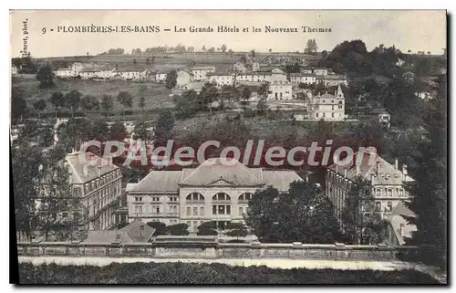 Cartes postales Plombieres Les Bains Les Grands Hotels Et Les Nouveaux thermes