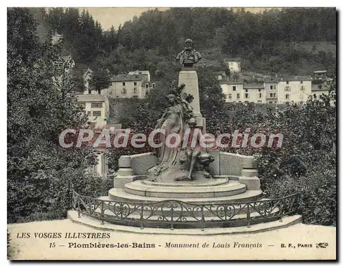 Cartes postales Plombieres Les Bains Monument De Louis Fran�ais
