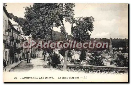 Cartes postales Plombieres Les Bains La Route D'Epinal