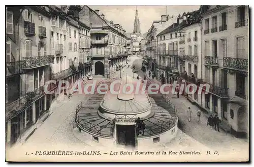 Ansichtskarte AK Plombieres Les Bains Les Bains Romains Et La Rue Stanislas