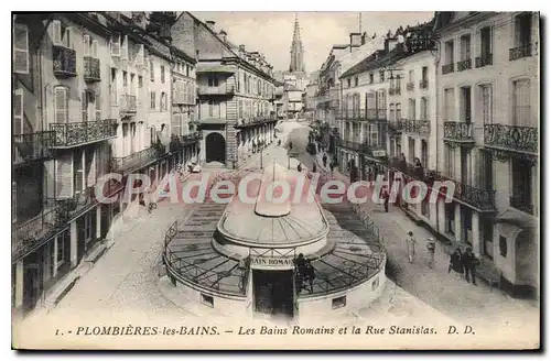 Cartes postales Plombieres Les Bains Les Bains Romains Et La Rue Stanislas