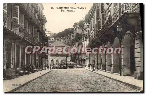 Cartes postales Plombieres Les Bains Rue Stanislas