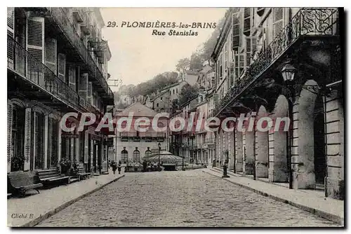 Ansichtskarte AK Plombieres Les Bains rue Stanislas