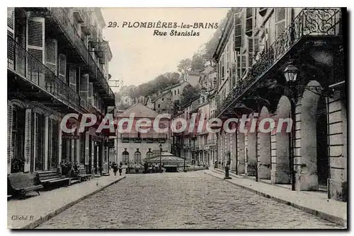 Cartes postales Plombieres Les Bains rue Stanislas