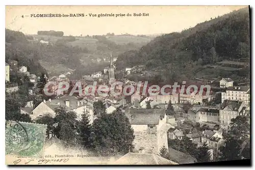 Cartes postales Plombieres Les Bains Vue Generale Prise Du Sud Est