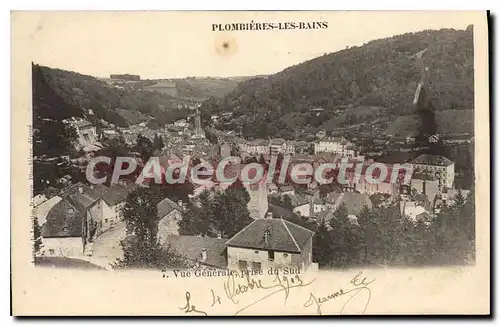 Cartes postales Plombieres Les Bains Vue Generale Prise Du Sud