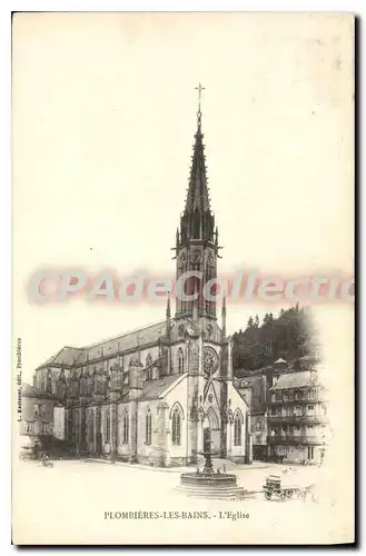 Cartes postales PLOMBIERES Les Bains L'Eglise