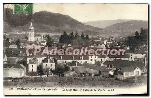 Ansichtskarte AK Remiremont Vue Generale Le Saint Mont Et Vallee De La Moselle