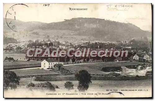 Cartes postales Remiremont casernes du 5�me Chasseurs Vue Prise De St Romary