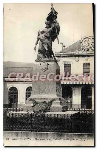 Cartes postales Remiremont Monument Aux Enfants Morts Pour La Patrie