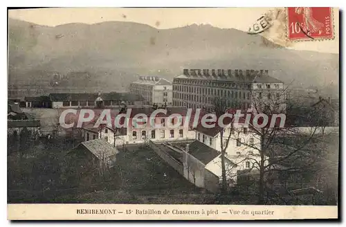 Cartes postales Remiremont 15�me Bataillon De Chasseurs A Pied Vue Du Quartier