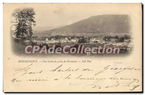 Cartes postales Remiremont Vue Generale Prise Du Parmont