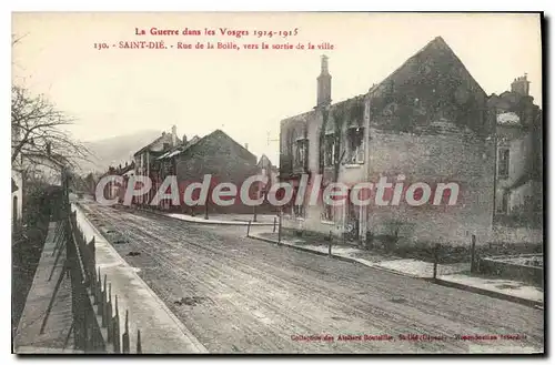 Cartes postales Saint Die Rue De La Bolle Vers La Sortie De La Ville