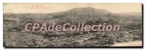 Cartes postales Saint Die vue Panoramique carte double