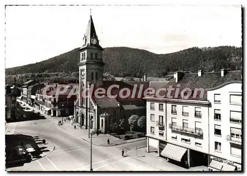 Moderne Karte Saint Die La Place Saint Martin Et Les Vosges Au Fond