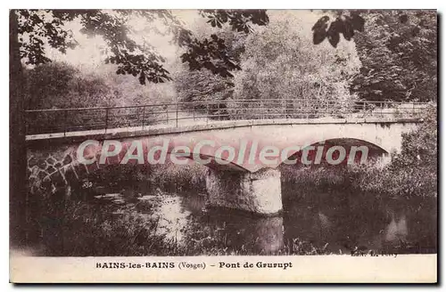 Cartes postales Bains Les Bains Pont De Grurupt